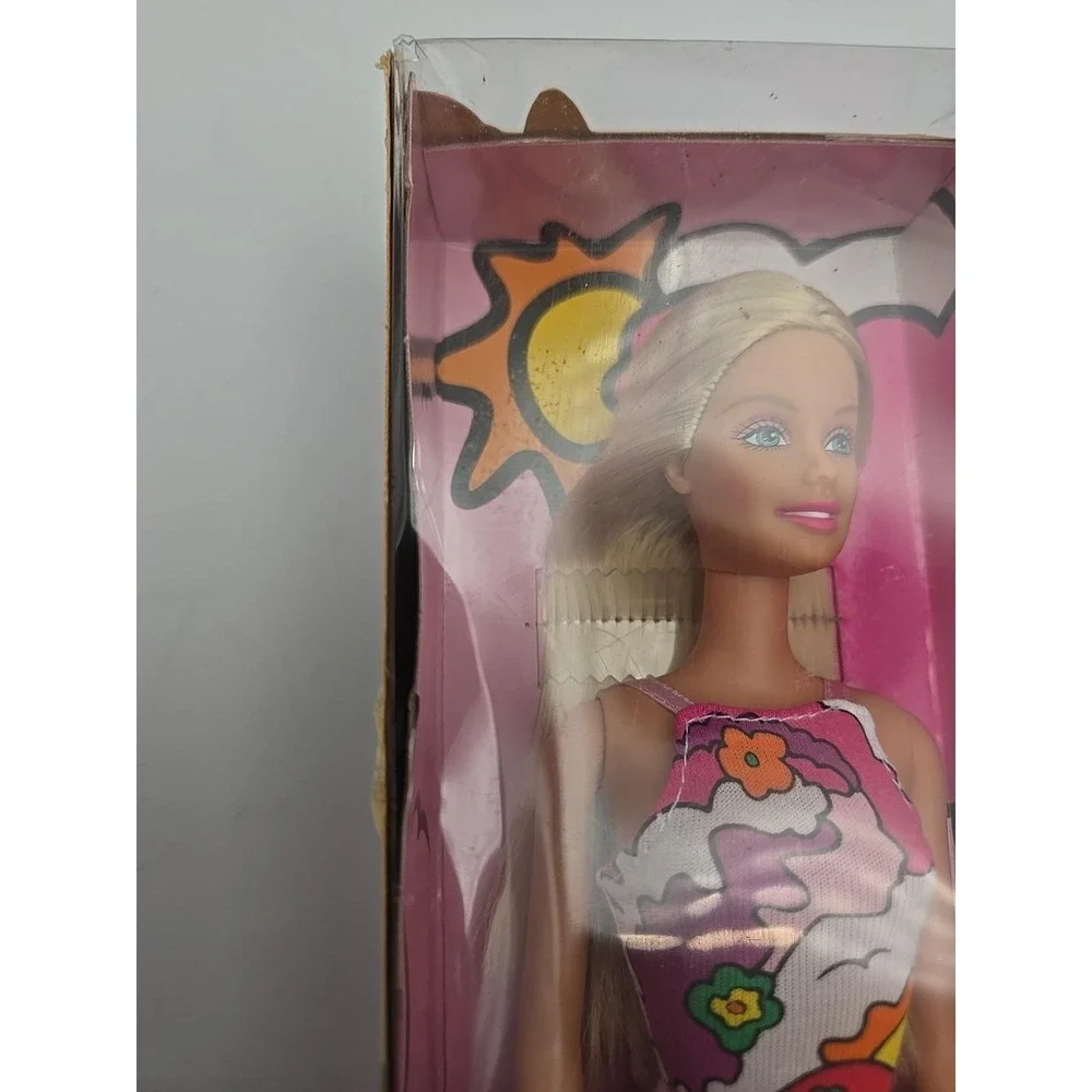 Mattel Sunshine Day Barbie Blonde / Pink Dress 52836 - Shelf Rash, New 2001